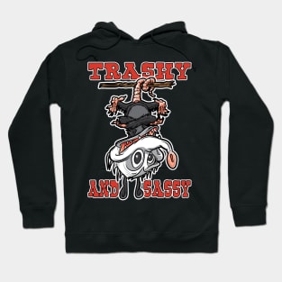 Trashy and Sassy Possum Upside Down Hoodie